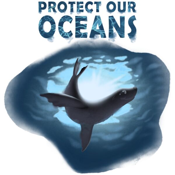 Seal Underwater with Text Thumbnail